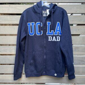 UCLA DAD Navy Blue Zip Hoodie Sweatshirt e5 Officially Licensed Size Small NWT